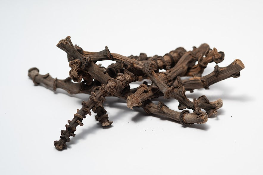 This is a photo of dried banana stems