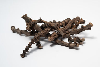 This is a photo of dried banana stems